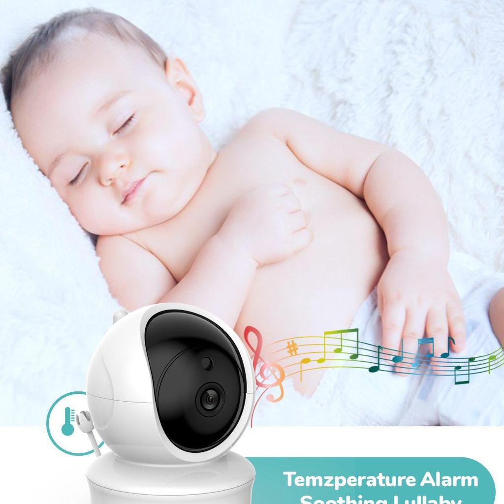 4.3" Baby Monitor with Two-Way Intercom & Lullaby Camera