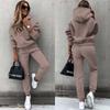 2025 European and American Fashion Long Sleeve Sports and Leisure Hoodie Set Two-piece Set Two Piece Hoodie Set