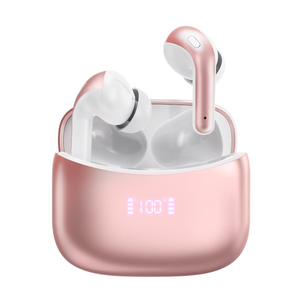 

Беспроводные наушники с микрофоном ENC Шумоподавлением Одно ухо Бинауральные Bluetooth-наушники Беспроводные Bluetooth-наушники Наушники с низкой задержкой Канал розового золота