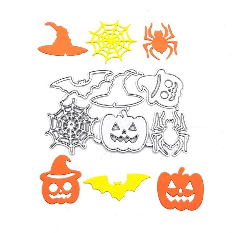 Halloween Elements Metal Cutting Dies Stencil DIY Scrapbooking Album Paper Card Template Mold Embossing Decoration