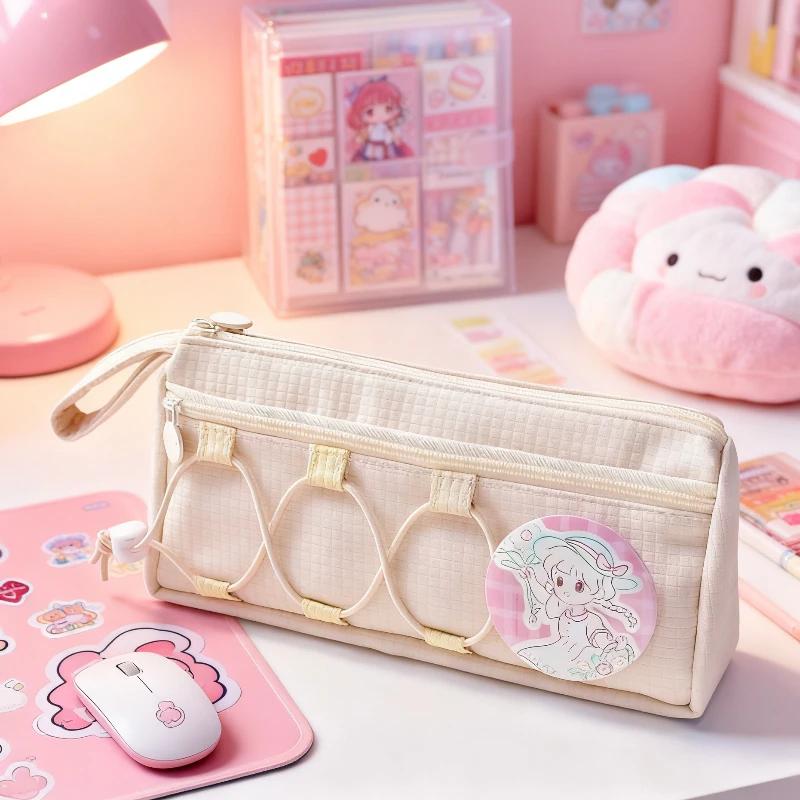 Kawaii Pencil Cases Large Capacity Pencil Case Pouch Holder Box for Girls Office School Supplies Pencil Bag Korean Stationery