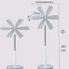 Quiet Mini Five-Blade Floor Fan for Home, Dorm, and Office