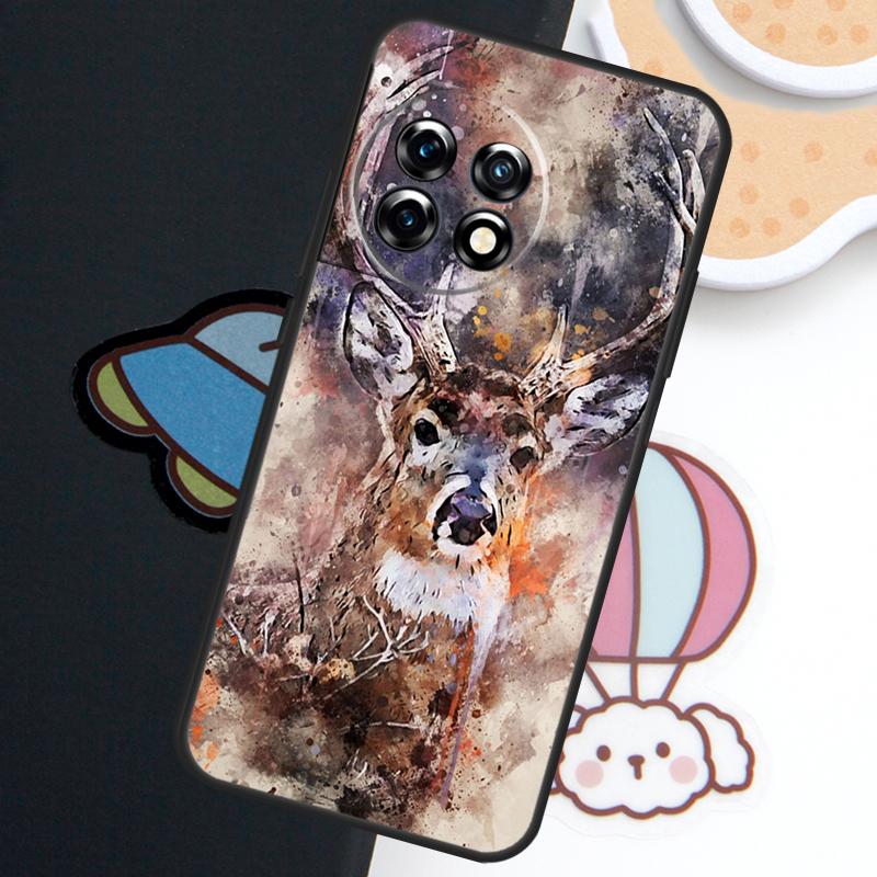 Deer Case For OnePlus Nord N20 N30 CE 5 3 4 Lite OnePlus 15 13 12 11 10 Pro 10T 13T 13R 15R Cover
