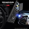 KEYSION Shockproof Armor Case for Infinix GT 20 Pro 5G Slide Camera Lens Protection Ring Stand Phone Cover for Infinix GT 20 Pro