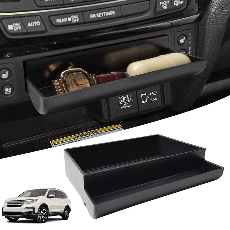 Für Honda Pilot 2016-/ Ridgeline 2017-2024/ Passport -2024 Mittelkonsolen-Schubladen-Aufbewahrungsbox-Tablett Auto ABS-Zubehör
