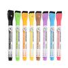 Magnetic Whiteboard Markers, 8 Count Colorful Fine Tip ThinMarkers With Eraser For Home  School Supplies 2ml