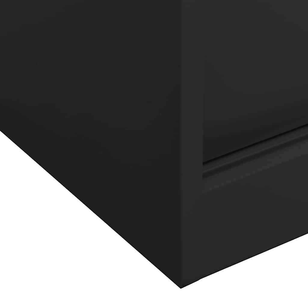 Vidaxl Szafka Biurowa Z Przesuwnymi Drzwiami, Antracytowa, 90X40X90 Cm