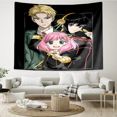Cute Anime Spy Famliy Tapestry Hanging for Bedroom,Livingroom, Playroom,Decor Art Room Wall Tapestry Holiday and Birthday Gifts