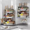3-Tier 316 Stainless Steel Kitchen Countertop Corner Shelf