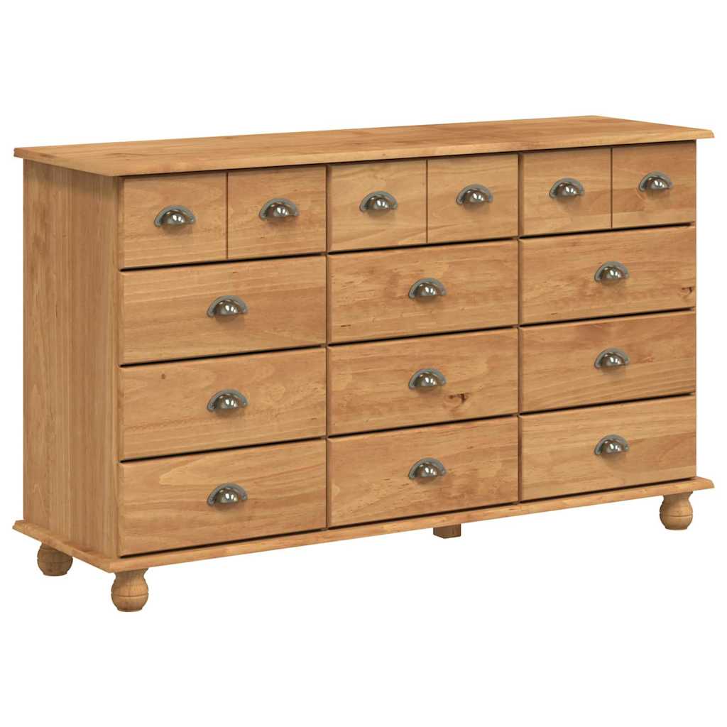 ASKIM Braune Kommode mit Schubladen 79 x 40 x 133,5 cm
