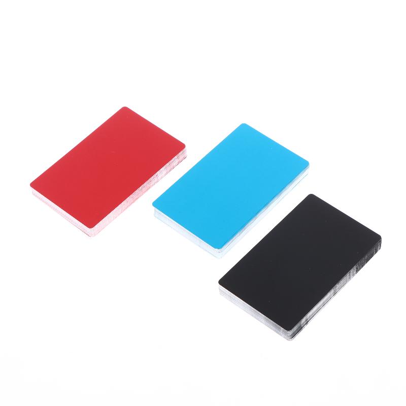 50 Buc. Blankuri Gravură Laser Foaie Aluminiu Cărți de Vizită Gravură Laser Multifuncționale DIY Cărți Cadou