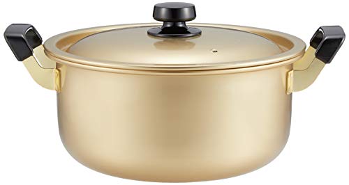 Hokuriku Aluminum 26cm Double-Handled Pot [For Gas Stove Only] Lightweight, Pure Oxalic Acid, Flavorful, Made In Japan