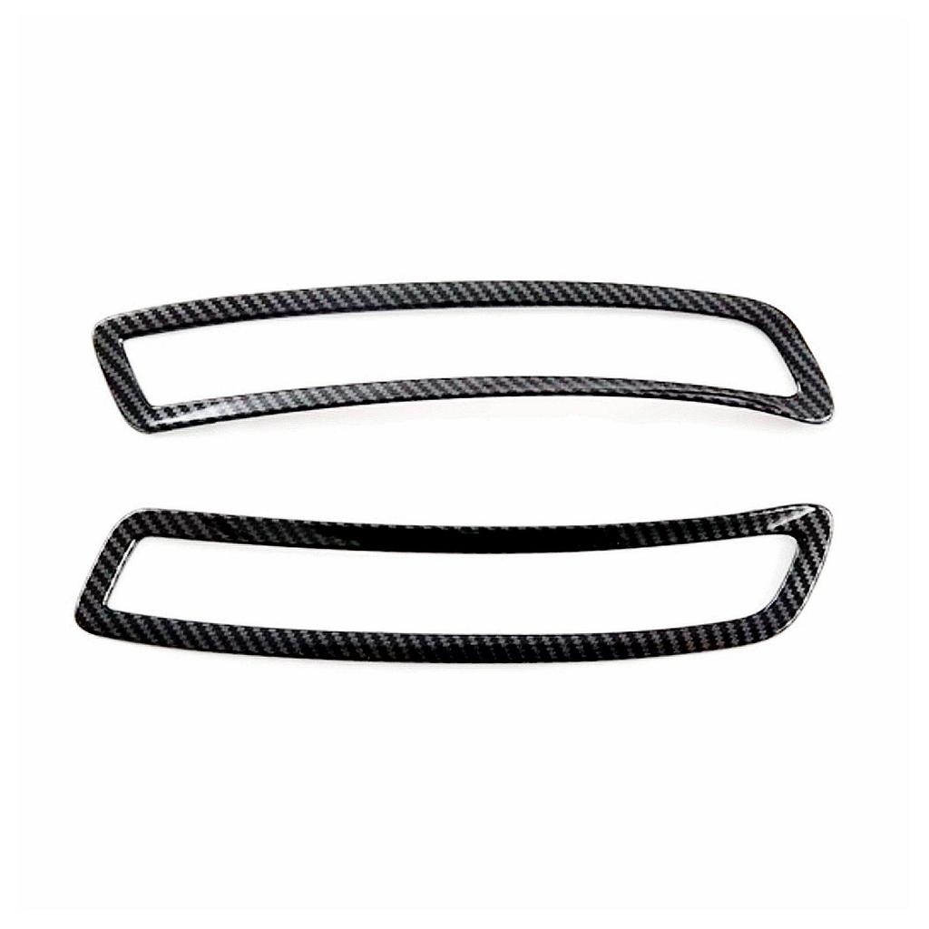 For MG4 EV2022-2024 Car Rear Fog Light Cover Trim Foglight Bezel Tailgate Bumper Sticker Accessories ABS Carbon Fiber 2x