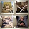 Vinland Saga Thorfinn Anime  Square Pillow Case Multi Sizes For Car Home Bedroom Decor Custom Valentine Gifts