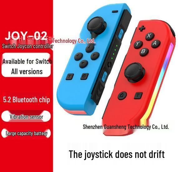 Switch Joy-Con Wireless RGB Bluetooth Game Controller Pair with Lights