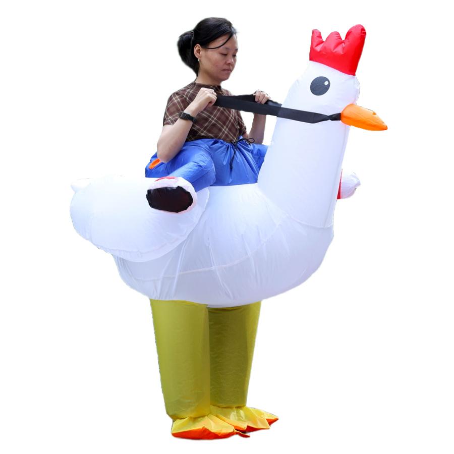 In 2025, the New Best-selling Colorful Rooster Character Costume for Halloween, Funny Stage Performance Costumes, Company Team-b