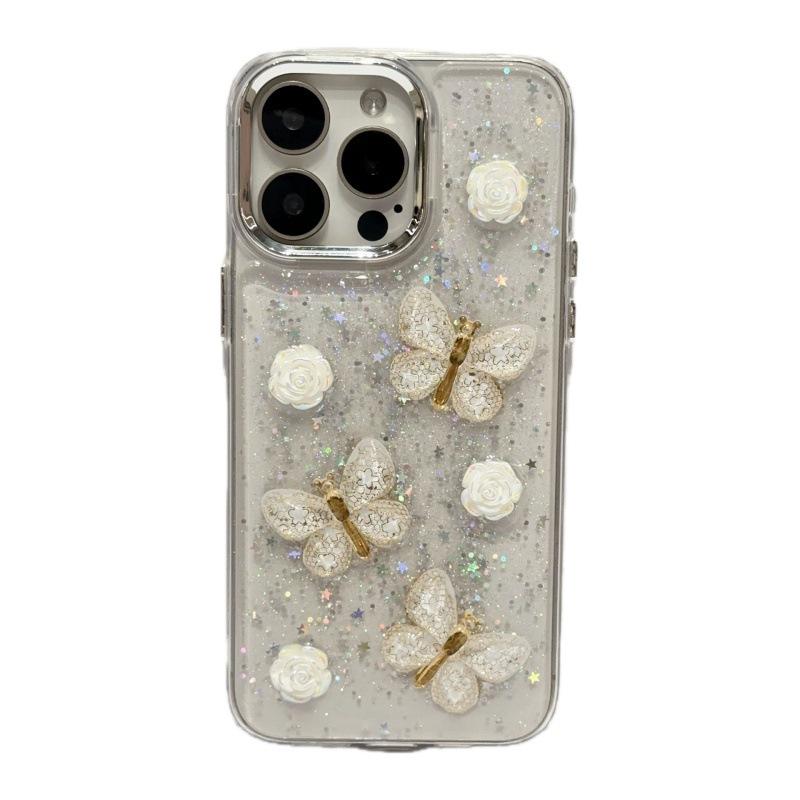 Epoxy Three-dimensional Crystal Butterfly S11ultra/s11 Mobile Phone Case On Samsung A11/A11 Transparent S11FE