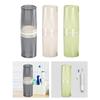 Mouthwash Cup Travel Toothbrush Cup Container with Cover Toothbrush Holder Travel Toothbrush Case for Bathroom Traveling Home