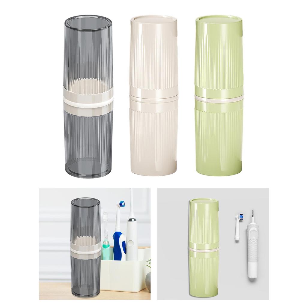 Mouthwash Cup Travel Toothbrush Cup Container with Cover Toothbrush Holder Travel Toothbrush Case for Bathroom Traveling Home