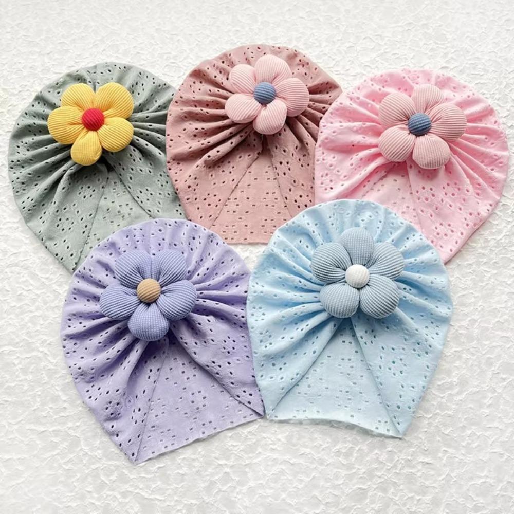 Hollow Out Baby Girl Hat Breathable Baby Hat Cute Toddler Headwraps  Spring