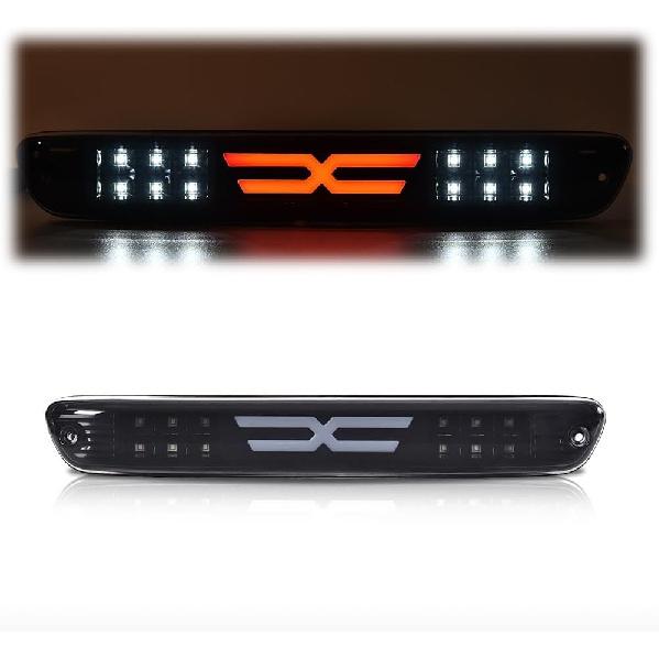 

PIT66 LED Bar 3rd Brake Light Compatible with Chevy Colorado/Canyon 2004-2012 High Mount Stop Light Cargo Light Parking Light X Type Black Housing