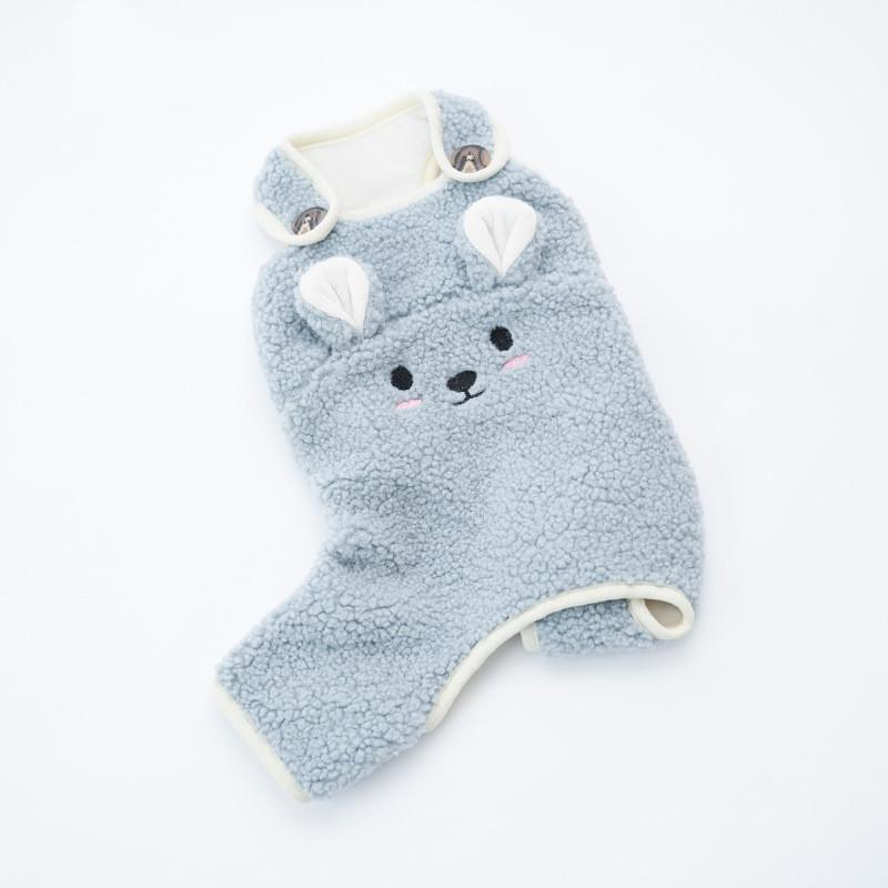 

Winter Pet Dog Clothes Jumpsuit Pajamas Schnauzer Clothing Pomeranian Yorkie Maltese Bichon Poodle Dog Costume Apparel Rompers S синий