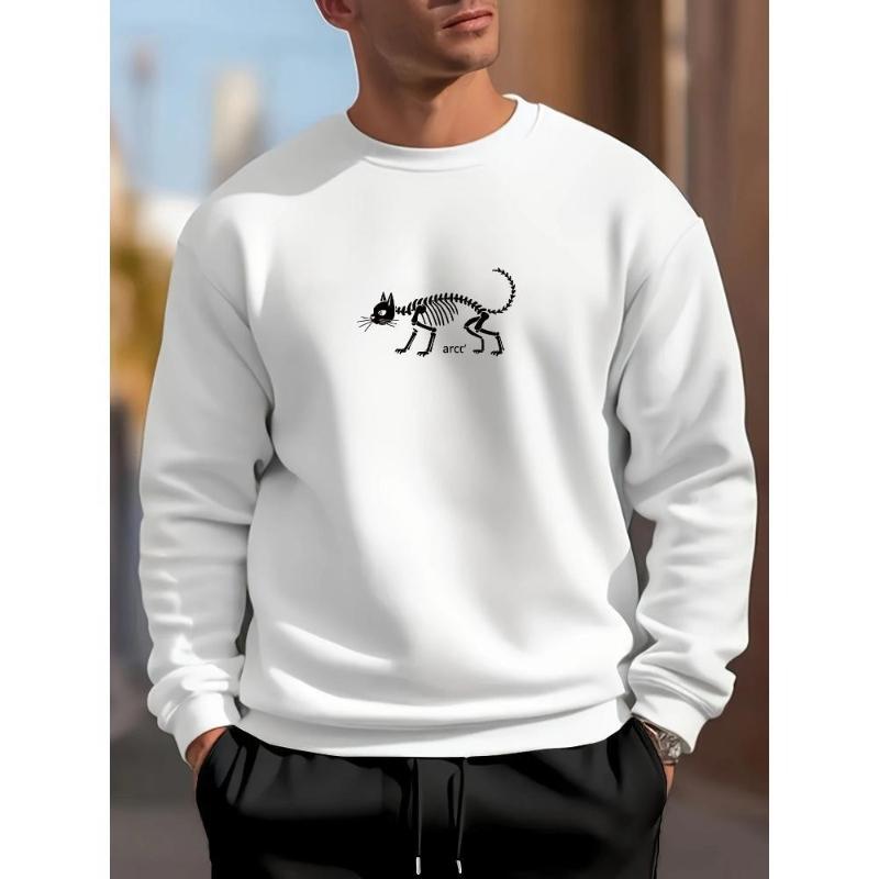 

Lightweight & Layering-Ready, Men s Crew Neck Sweatshirt, Ideal for Spring Autumn XXL чёрный