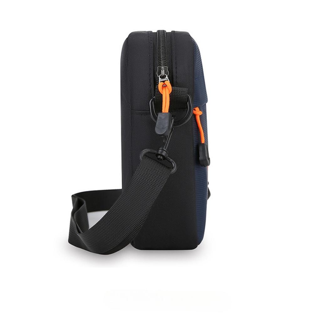 Neutral Square Bag, Simple Texture, Lightweight Oxford Cloth Bag, Shoulder Bag, Men's Business Multi-layer Zipper Crossbody Bag