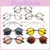 Punk Style Round Flat Glasses With Uv Protection For Men And Women Summer