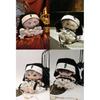 Used 20cm Plush Clothes Sister Nun Skirt Hat Pannier White