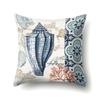 Polyester Pillowcase Peach Leather Velvet Cushion Cover Marine Life Seahorse Octopus Printed Pillowcase Car Cushion