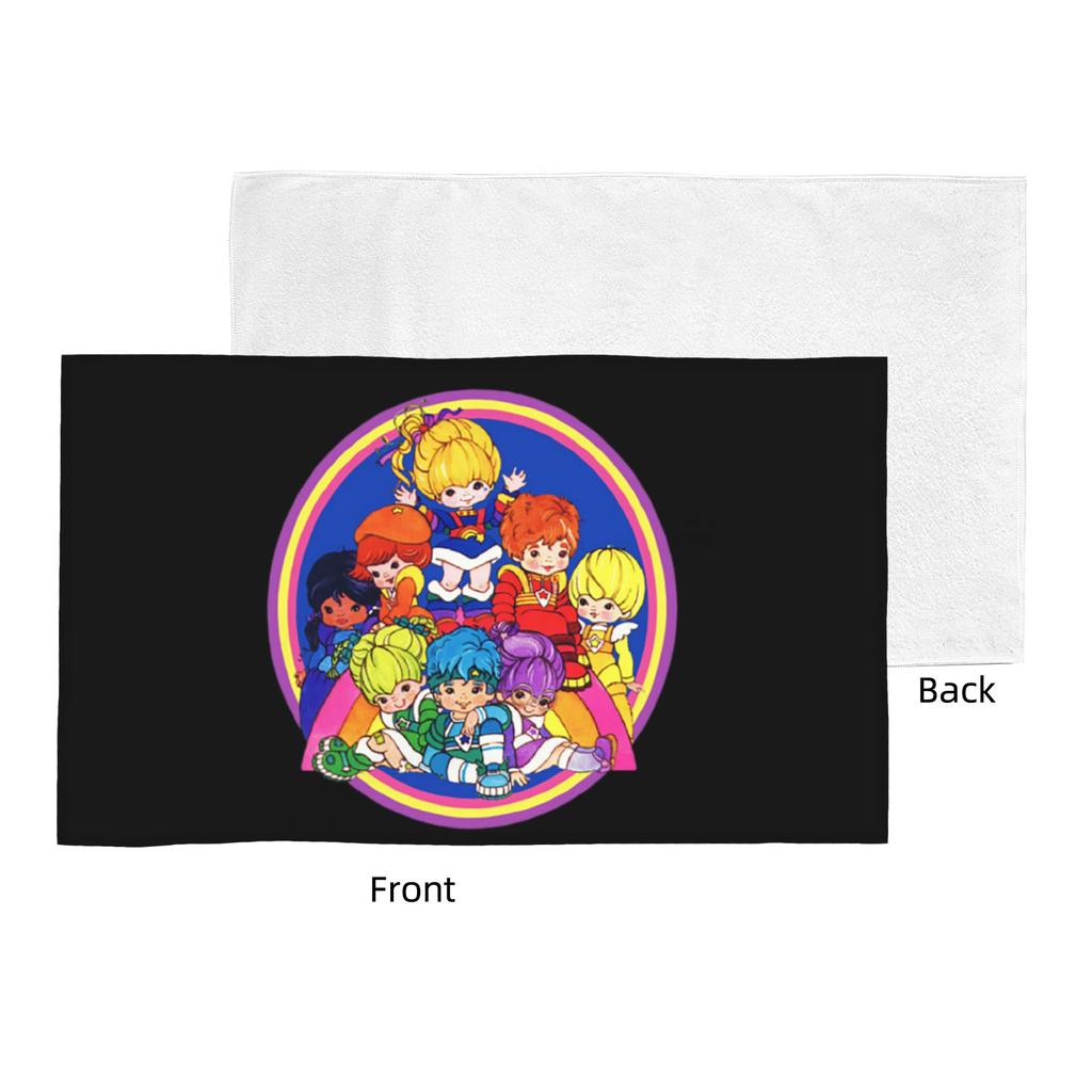 Rainbow Brite and Friend Soft Face Towel Quick Dry Pool Bath Cotton Towels Absorbent