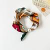 Print Sjaal Vrouw Zijde Sleutelbeen Magnetisch Pareloogje Dunne Gesp Luie Ketting Neckerchief Hoofddoek Accessoires Haarbanden