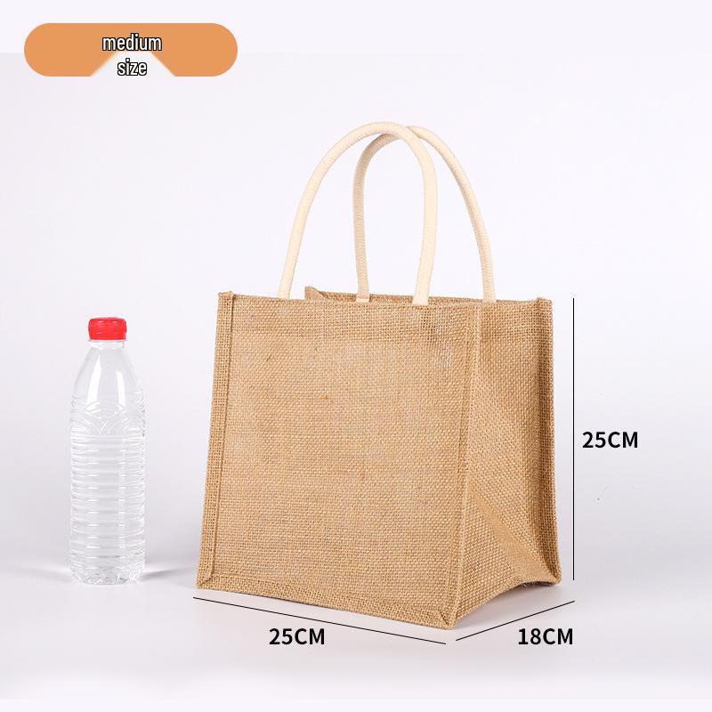 Sac fourre-tout en toile de jute: Sac de courses en jute peint à la main DIY, Lin polyvalent graffiti