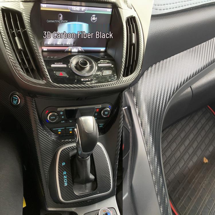 13-16 Ford Kuga Carbon Fiber Center Console Shift Lever Sticker