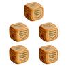 1/2/3/5/6/8Pcs Wooden Quilter Dice with 6 Engraved Quilting Tasks Solid Wood Quilting Embroidery Knitting Projects Baking Drinking Decision Dice Tools