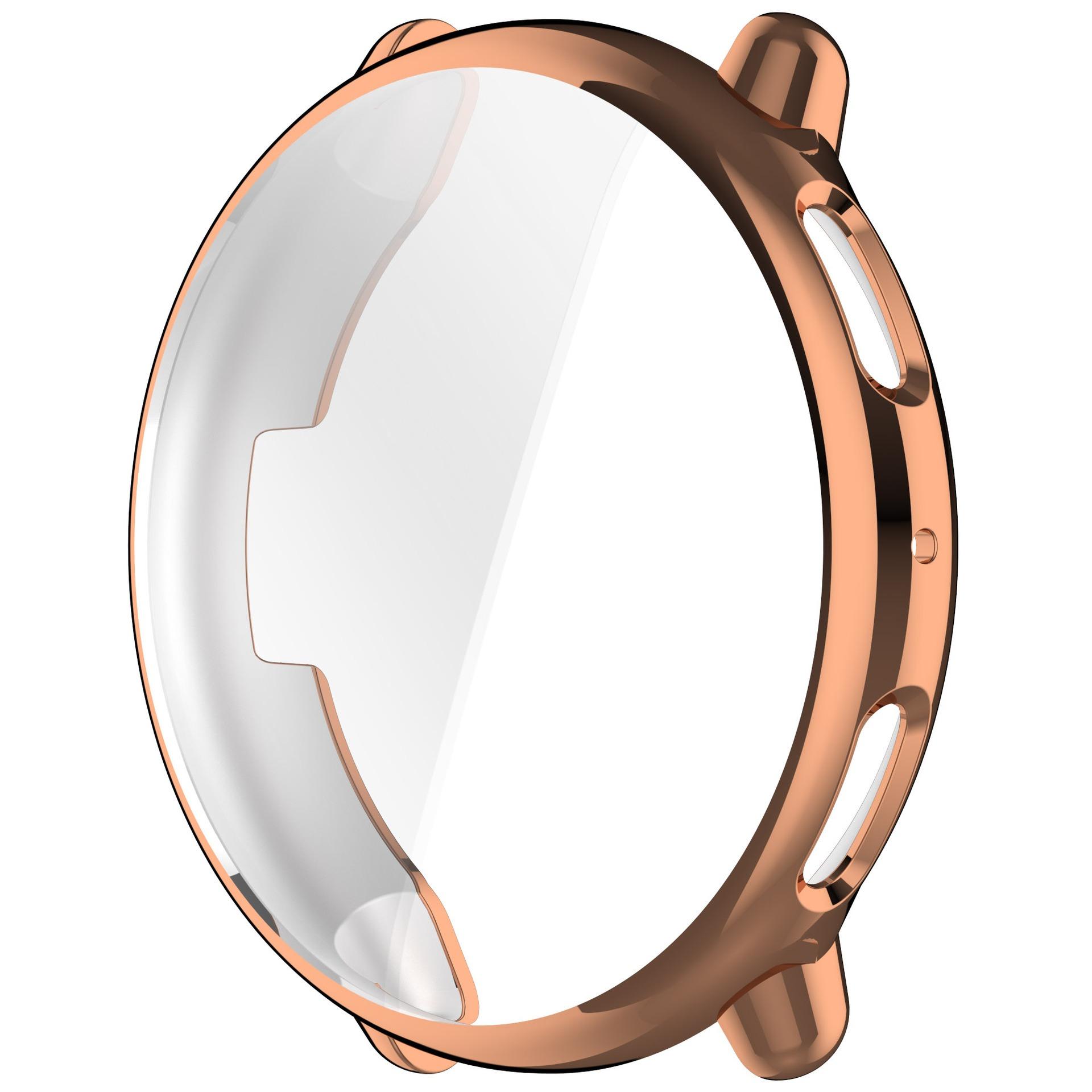 

Металлизированный чехол из ТПУ для ремешка смарт-часов Amazfit Active 2, защитная пленка для экрана для чехла-накладки Amazfit Active2, аксессуары Amazfit Active 2 розового золота