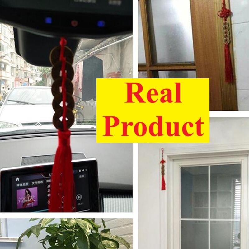 Thai Amulet Feng Shui Yin Yang Rope Knot Money Wealth Success Ancient Coins Buddhist Retro Vintage Protect Charm Talisman Powerful Health Luck Jewelry