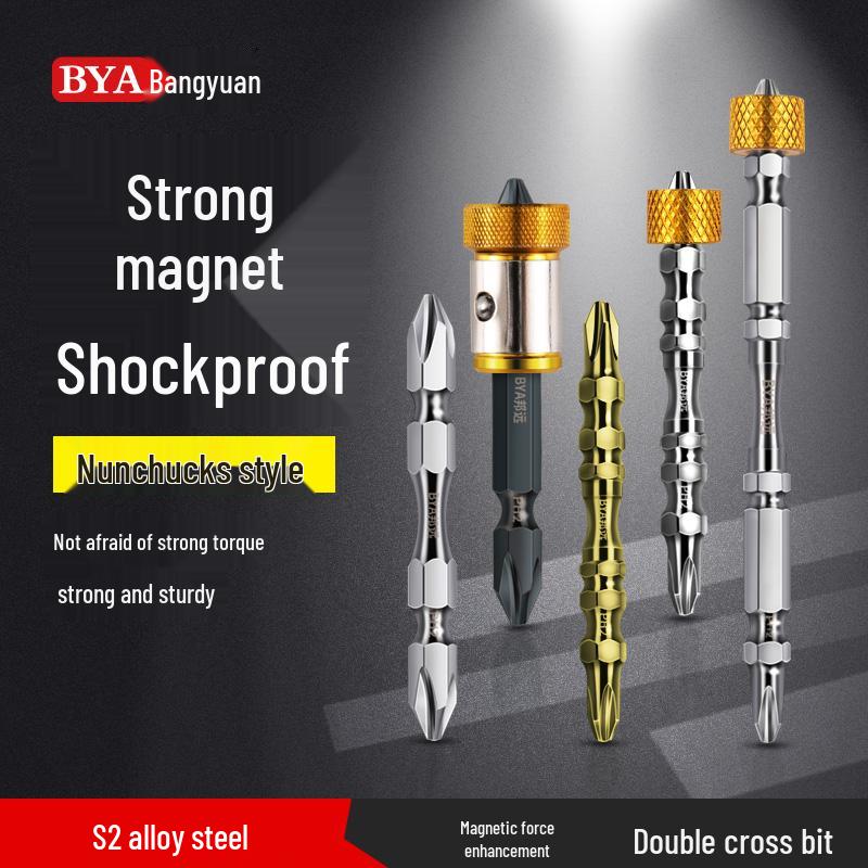 Magnetic Ceramic Drill & Air Screwdriver Bit with Quick Magnetizer/Demagnetizer