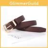 Eleganter Schwarzer PU-Ledergürtel für Damen Stylisches Lässiges Jeans-Accessoire Mit Metallschnalle