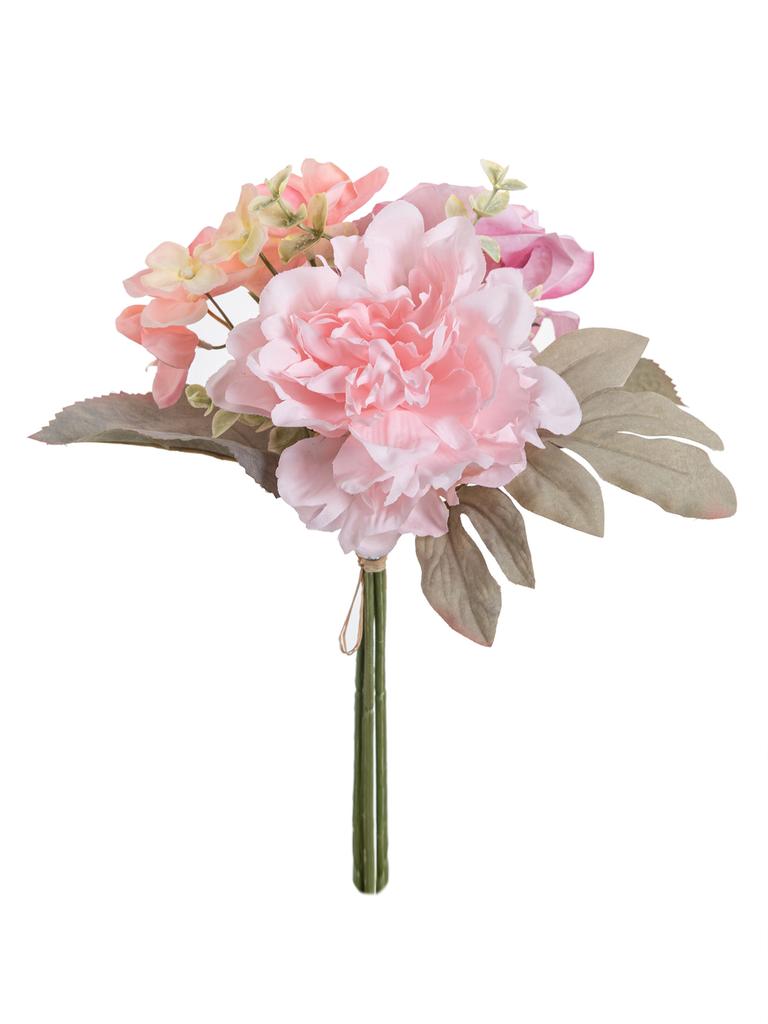 Rose Peony Silk Bouquet Artificial Flowers Wedding Home Room Ornamental Flowerpot Decora Valentine's Wreath Diy Gift Accessories