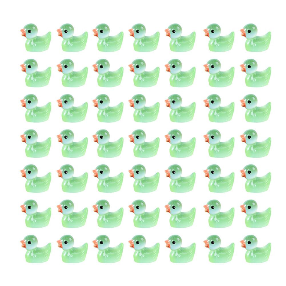 50/100/200PCS Resin Mini Duck Miniature Figurines Ornaments Tiny Duck Handicraft Micro Landscape Garden Crafts Home Decoration