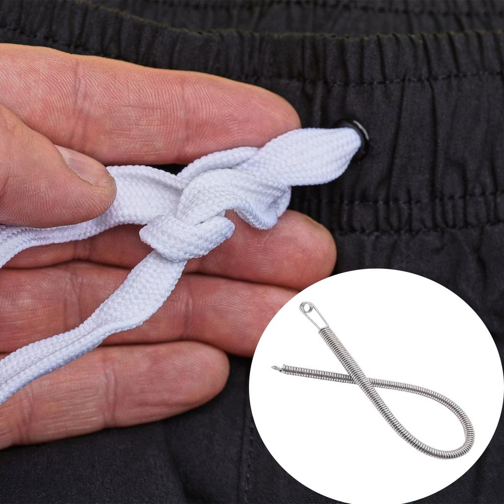 23.5cm Metal Rope Threader Needle Stick Easy Threaders Drawstrings Replacement Perfect for Various Crafts