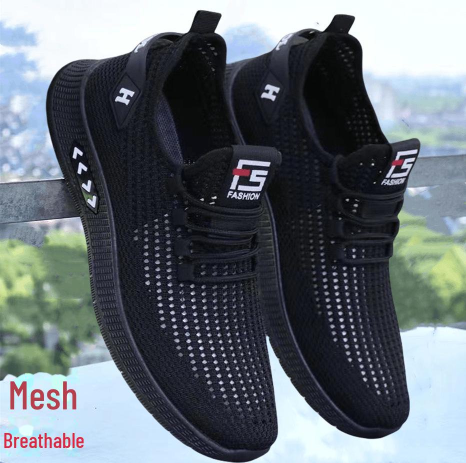 Men's Breathable Mesh Slip-On Sports Shoes - All-Match, Summer Style