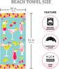 Beach Towel Microfiber Beach Towels Sand Free Quick Dry Lightweight Cute Fruit Travel Towels Beach Towels for Kids Women Men
