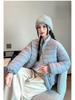 Solid Short Lightweight Warm Down Jacket for Women