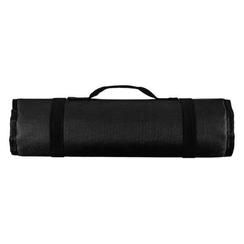 

Multifunction Roller Tool Bag Folding Wrench Bag Handheld Tool Roll Storage чёрный