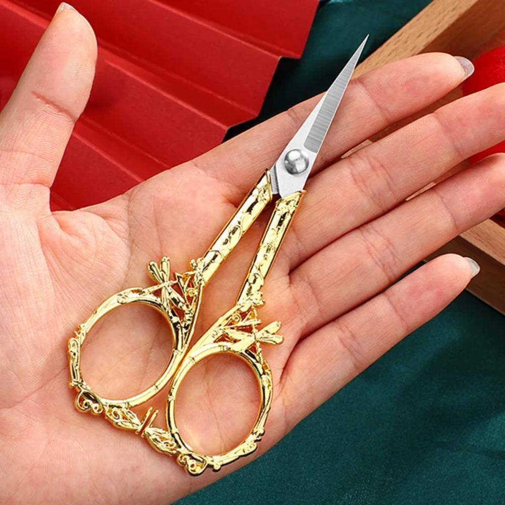 Retro Nähen Hand Schere Edelstahl Haushalt Stickerei Faden Schere Handwerk Werkzeuge Beschneiden Schneider Schere