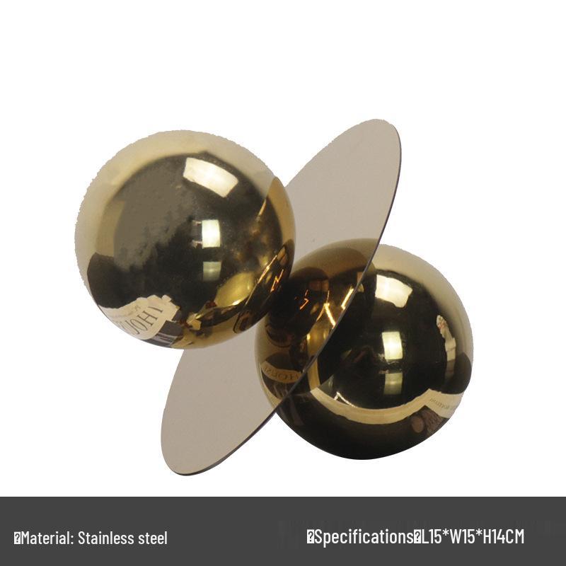 

Modern Minimalist Metal Abstract Ornament for Home or Office Display