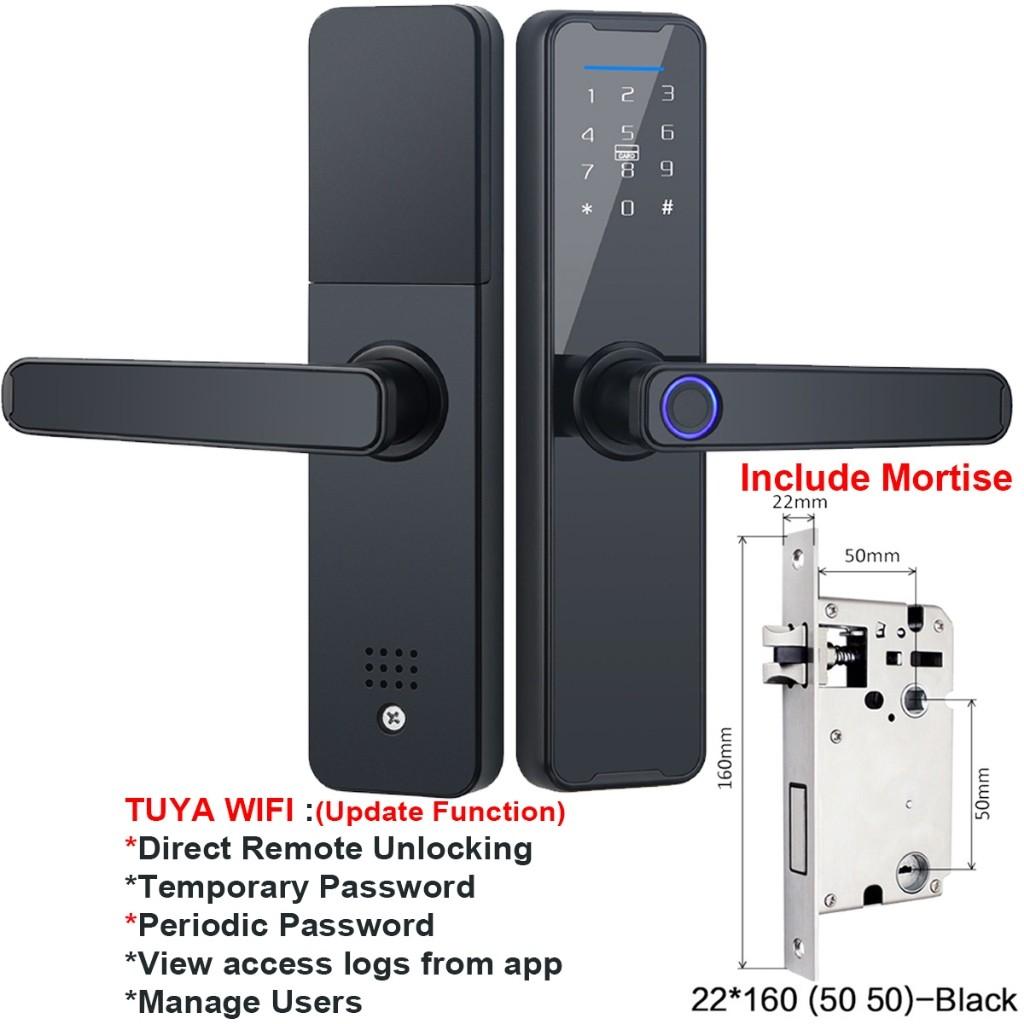 100PCS Smart Door Lock Set Household Digital Hotel Apartment Digital Electronic Lock Fingerprint Door Lock